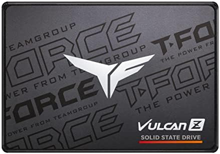 TEAMGROUP T-Force Vulcan Z 512GB SLC Cache 3D NAND TLC 2.5 Inch SATA III Internal Solid State Drive SSD (R/W Speed up to 530/470 MB/s) T253TZ512G0C101 by TEAMGROUP