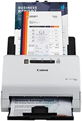 Canon imageFORMULA R40 Office Document Scanner Receipt Edition, for PC and Mac, Scan & Extract Data to QuickBooks Online, Color Duplex Scanning, Auto Document Feeder, Easy Setup for Office Or Home Use by Unknown