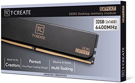 TEAMGROUP T-Create Expert Overclocking 10L DDR5 32GB Kit (2 x 16GB) 6400MHz (PC5-51200) CL40 Desktop Memory Module Ram - CTCED532G6400HC40BDC01, Black-UDIMM - Image 7