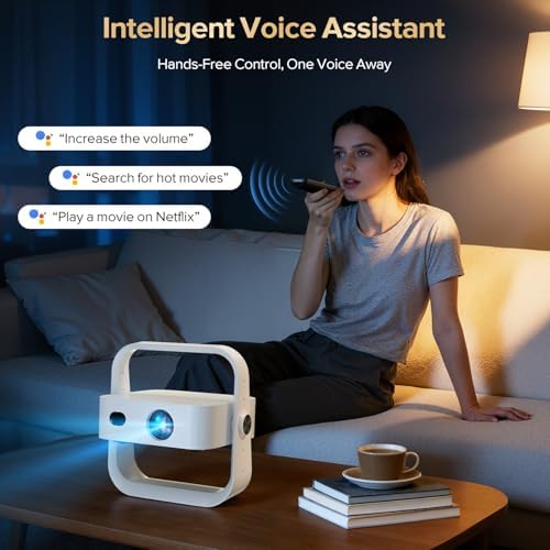 Projector Built-in Google TV/APPs 4K AI Auto Focus, Voice Control - Image 3