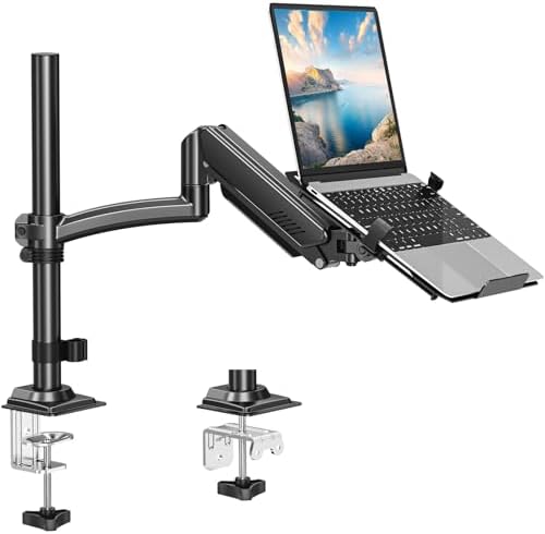 MOUNT PRO Laptop Arm Desk Mount for Max 22lbs 17" Laptop & Max 32" Monitor by MOUNTPRO