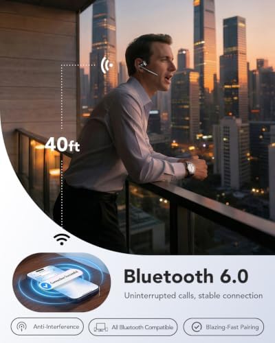 Bluetooth 6.0 Open-Ear Headset with Noise-Canceling Microphone - Image 6