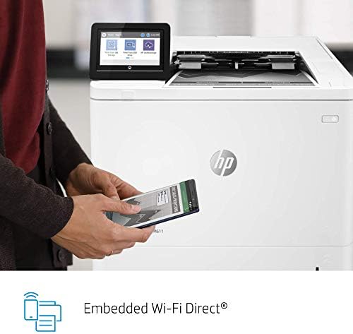 HP Laserjet Enterprise M611x Monochrome Duplex Printer with Dual-Band Wi-Fi and Extra Paper Tray (7PS85A) (Renewed) - Image 7