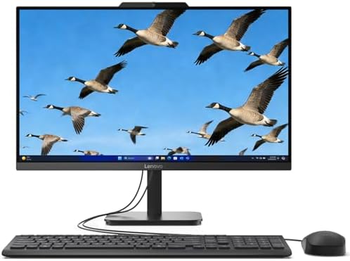 Lenovo 24 IdeaCentre All-in-One Desktop Computer for Home Office, 32GB DDR4 RAM, 2TB PCIe SSD, Intel Processor, Lifetime Office 365 for Web, FHD, WiFi 6, BT 5.2, RJ-45, HDMI, Ebony‌ Black, Win 11 H by LENOVO