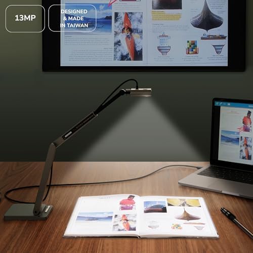 OKIOCAM S2 Pro 13-MP USB Document Camera, Built-in Light & Mic, OKIOPoint Smart Pointer, for PC | Mac | Chromebook, Ultra HD Camera for Live Demo for Web Conference, Remote Teaching - Image 4