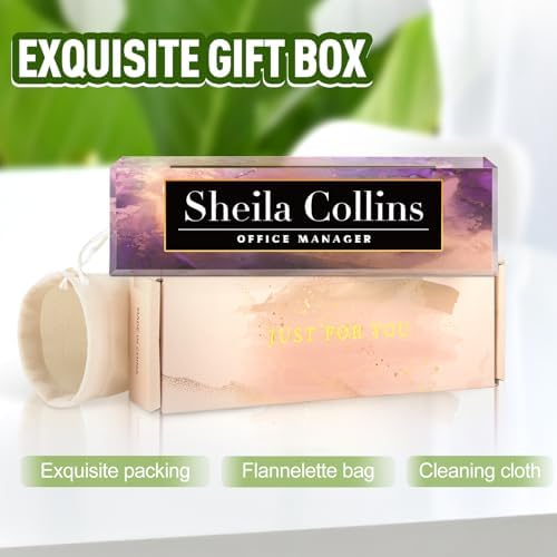 Custom Name Plate for Desk, Employee Appreciation Gifts, Office Decor - Image 4