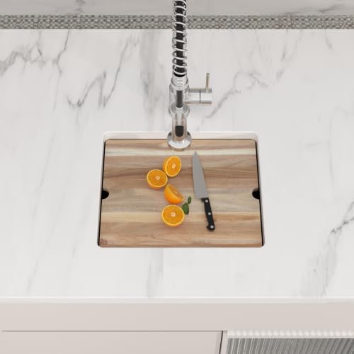 Logmey 21 Inch White Granite Composite Sink - Image 2