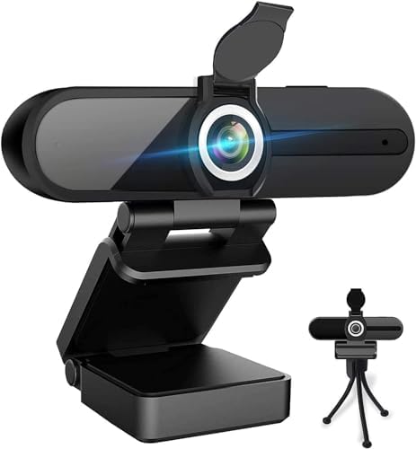 4K Webcam, HD Webcam 8MP- Laptop PC Desktop Computer Web Camera with Microphone, USB Webcams for Video Calling Recording Streaming Video Conference, Webcam with Mini Tripod,Privacy Shutter. by ZIQIAN%C2%AE
