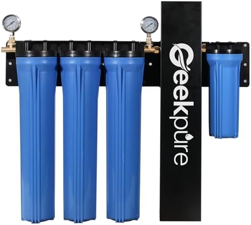 Geekpure 5 Stage Whole House Water Filter System-3/4 NPT Port by Geekpure