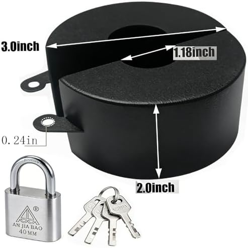 Outdoor Faucet Lock, Black - Image 2
