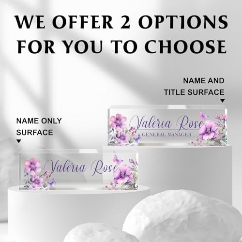 Custom Name Plate for Desk, Acrylic Desk Name Plate Personalized, Employee Appreciation Gifts, Office Desk Accessories for Woman Teacher Nurse, Coworker Gifts for Manager Assistant - Image 5