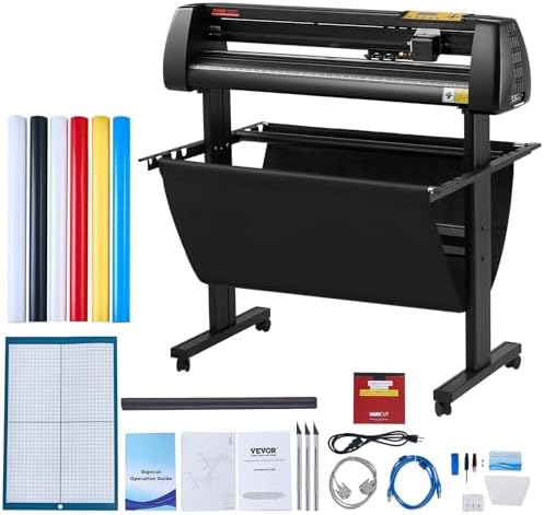 VEVOR Vinyl Cutter Machine 34 inches Bundle Manual Vinyl Plotter Cutter by VEVOR