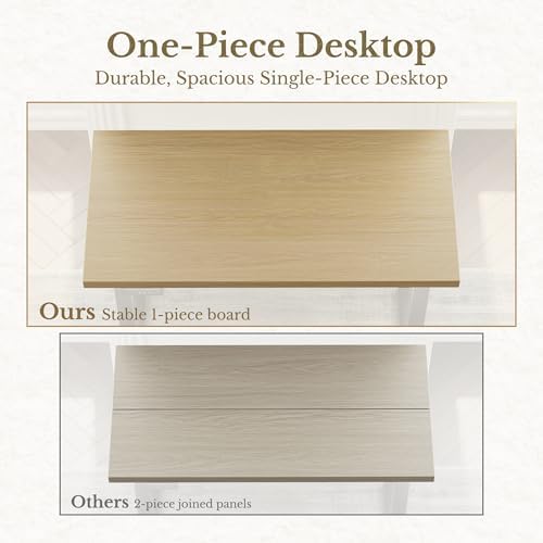 ErGear 48 X 24 Inch Height Adjustable Electric Standing Desk, Light Walnut - Image 4