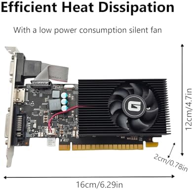 GeForce GT 740 4G DDR3 Low Profile Graphics Card, PCI Express 3.0 x16, HDMI/VGA/DVI, Entry Level GPU for PC, SFF and HTPC, Compatible with Win11 - Image 3