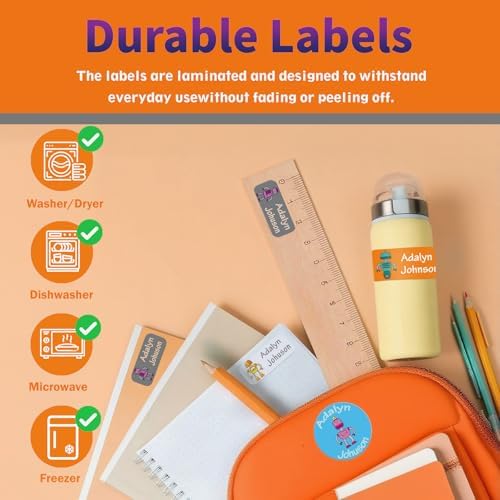 Custom Personalized Name Labels for Kid Waterproof Name Stickers Tags - Image 4