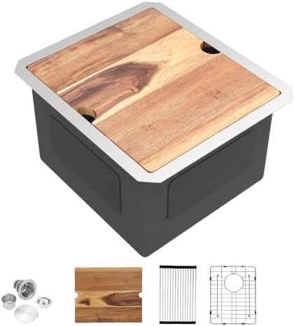 15"x17" Bar Prep Sink Undermount Workstation by FULORNI