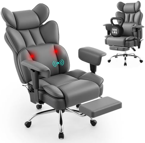 Fizzin Big and Tall Office Chair 500lbs with Massage and Heating Function by FizzinOfficeChair