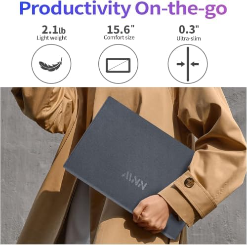 MNN 15.6" FHD 60Hz Portable Monitor USB-C HDMI IPS HDR Gaming Laptop - Image 7