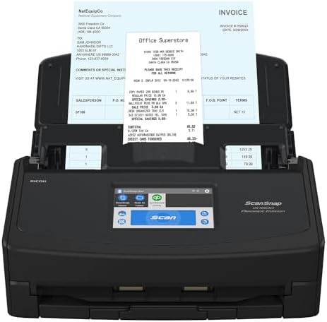 ScanSnap iX1600 Receipt Edition Color Duplex Invoice Document Scanner by ScanSnap