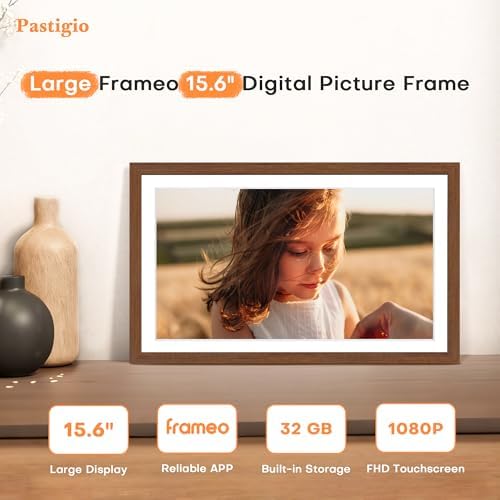 Digital Picture Frame, 15.6 Inch Frameo Digital Frame WiFi Large Display - Image 2