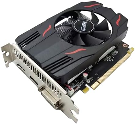 QTHREE Radeon RX 550 4GB Graphics Card,GDDR5 128-Bit,DP/HDMI/DVI-D,Computer Video Card for PC Working,ITX GPU,PCI Express 3.0X8,DirectX 12 by QTHREE