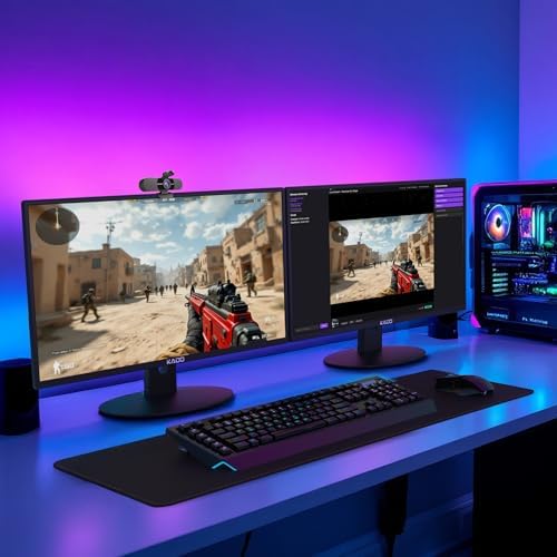Kado 2-Pack Dual 22" Flat Screen 1920x1080 75Hz FHD Computer Monitor - Image 6