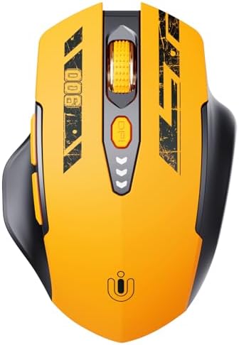 Uineer Bluetooth Mouse, Tri-Mode Wireless, Rechargeable, 3-Device Switch by UINEER