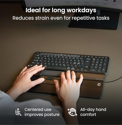 Contour Design SliderMouse Pro Ergonomic Office Mouse to Reduce Wrist, Shoulder & Forearm Strain | Design for Productivity Ambidextrous Plug & Play Works with Mac & Windows PC - Wired - Slim - Image 6