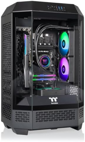 Thermaltake LCGS Reactor 8796X Gaming Desktop (AMD Ryzen™ 7 8700F, 32GB 6000MT/s DDR5 RGB Memory, AMD Radeon™ RX 9060 XT 16GB, 1TB NVMe M.2, WiFi, Windows 11) T3BK-B650-96X-LCS by Unknown