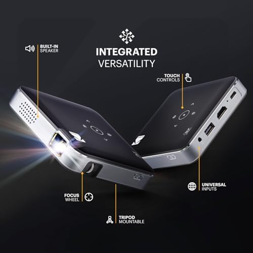 KODAK Luma 150 Portable Mini Projector, Battery Powered, Speaker, Black - Image 2
