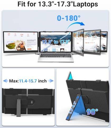 14" Laptop Screen Extender, 3lbs Lightweight & Portable Monitor for Laptop - Image 4