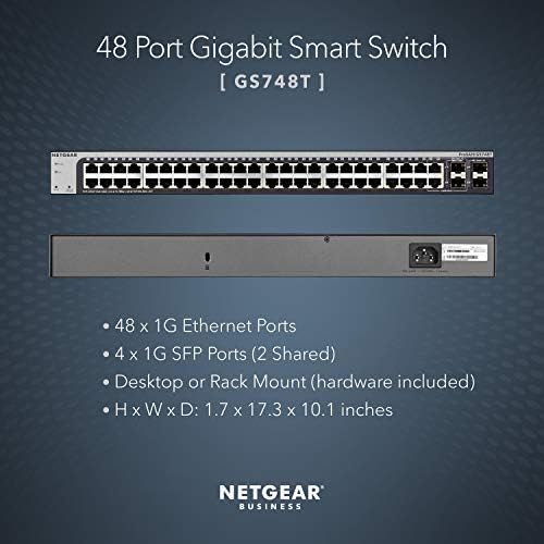 NETGEAR 48-Port Gigabit Ethernet Smart Managed Network Switch (GS748T) - Image 2