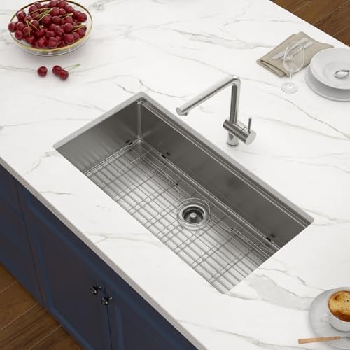 36x19 Undemrount Workstation Kitchen Sink with Mixng Bowl - Image 3