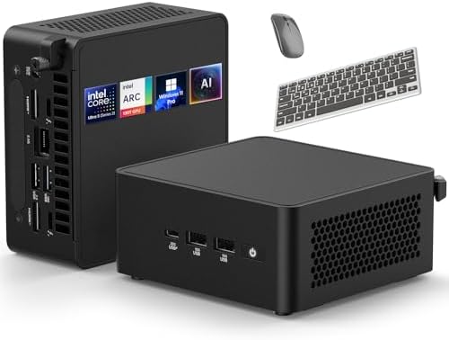 ASUS NUC 15 Pro Mini PC, Intel Series 2 Ultra 5 225H (14C/14T, Up to 4.9GHz), Small Desktop Computers 64GB DDR5 RAM, 2TB PCIe SSD, Intel Arc 130T GPU, Win 11 Pro, Thunderbolt 4, WiFi 7, Quad 4K HDR by Unknown