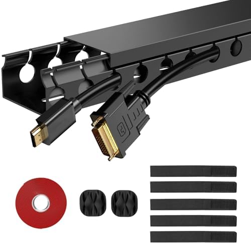 ENONCI Cable Raceway 154in Wire Covers Under Desk Cable Management 10-Pack by ENONCI