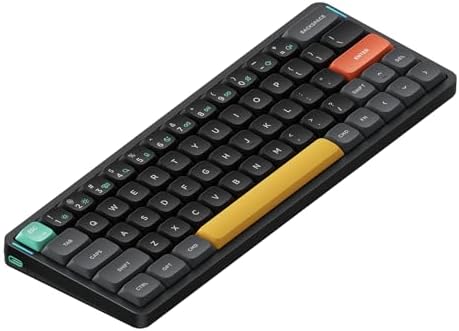 nuphy Air60 V2 Portable Wireless Keyboard 60% Low Profile Mechanical Keyboard Support QMK/VIA Compatible with Windows/mac OS/Linux Supports Bluetooth 5.1/2.4GHz/USB-C Black - Gateron Red Switch by NuPhy