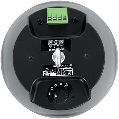 Rockville RCS350-6 350W 70V Commercial Amp with 12 PEN-525T Black Speakers - Image 2