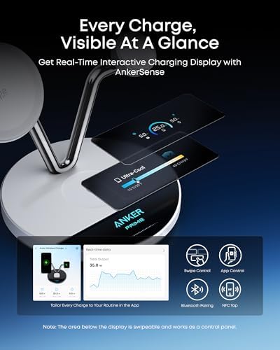 Anker Prime 3-in-1 Qi2.2 MagSafe Compatible 25W Wireless Charging Station - Image 5
