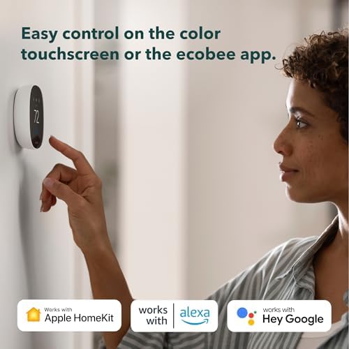 ecobee Smart Thermostat Essential - Energy Star Certified programmable Wi-Fi Thermostat - Works with Siri, Alexa, and Google Assistant (Pack of 10) - Image 4