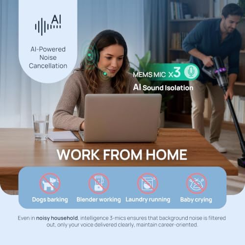 Yealink BH70 Mono Bluetooth Teams Headset with AI Mic for Work from Home PC - Image 3