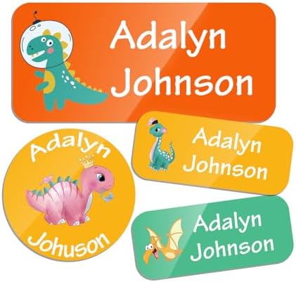 Custom Personalized Name Labels for Kid Waterproof Name Stickers Tags by TSNBYYC