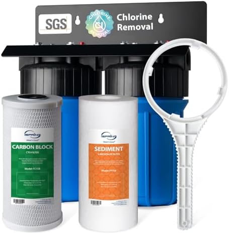 iSpring WGB21B 2-Stage Whole House Water Filtration System, 50000 Gallons by iSpring