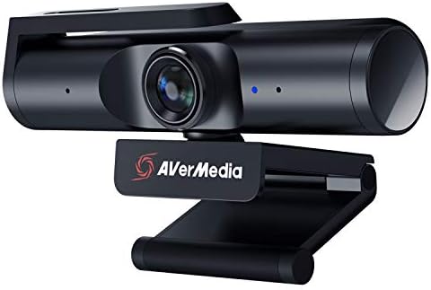AVerMedia 4K webcam for PC, Gaming Camera for Streaming, Video Calls, Built-in Mic, Privacy Cover, for Teams, Google Meet, Zoom, OBS and more, for PC/Mac - PW513 Live Streamer CAM by AVerMedia
