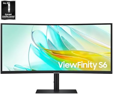 Samsung 34” ViewFinity S65UC, Ultra-WQHD Curved Monitor - Image 2