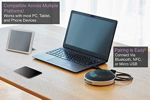 YAMAHA YVC-200 Portable USB & Bluetooth Speakerphone, Hold Meetings Anywhere, Noise Reducing Conference Phone with 10-Hour Rechargeable Battery Life - Image 4