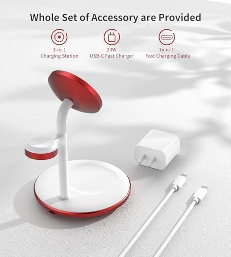 3 in 1 Magnetic Wireless Charging Station for Apple Devices,15W for Magsafe - Image 7