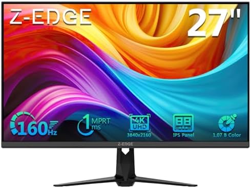 Z-Edge 27 inch IPS 4K Computer PC Monitor, UHD 3840x2160 by ZZ-EDGE
