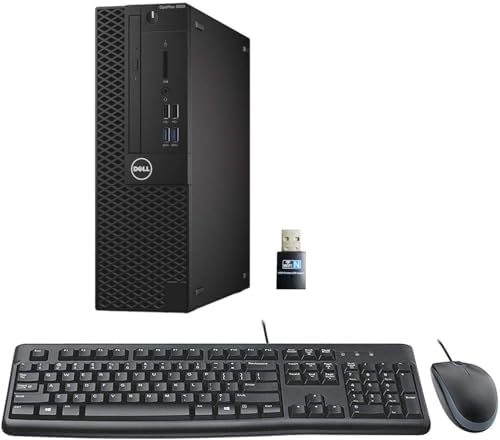 Dell Optiplex 3050 SFF Desktop Computer PC, Intel Quad Core i5-6500 up to 3.6GHz, 16GB DDR4, 256GB SSD, WiFi, 4K Support, DP, HDMI, Windows 11 Pro 64 Bit (Renewed) by Amazon+Renewed