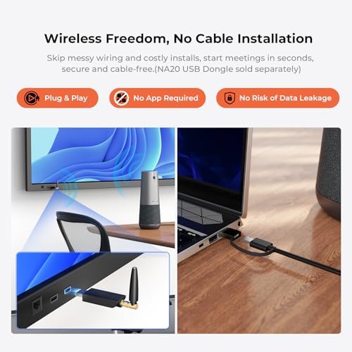 NUROUM C40(2nd Gen) 4K Video Conference Camera, All in One Webcam, 5X Zoom - Image 6