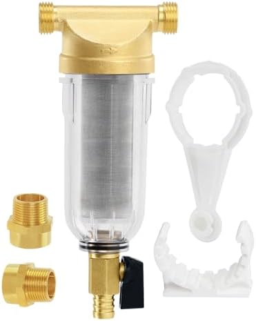 Spin Down Sediment Water Filters, 1/2 Inch, 40 Micron Mesh Screen by Unknown